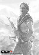 Farcry4 character amita sketch aadi by aadi salman