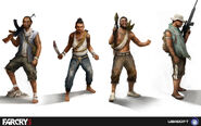 Concept art of Rakyat warriors