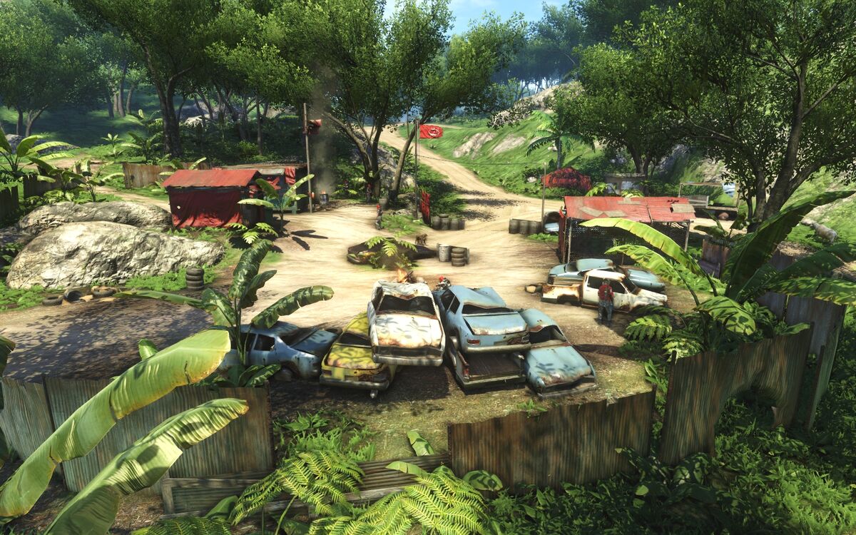 Far village. Фар край 3 аванпосты. Far Cry 3 деревня Аманаки. Аванпосты в far Cry. Фар край 4 аванпосты.