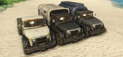 The different Cargo Truck "skins" in Far Cry 3