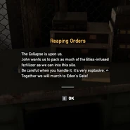 Kupka Ranch - Reaping orders