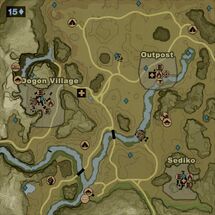 Far Cry 2 mapa 5110x9222px – NEJVĚTŠÍ CZ WEB K FAR CRY SÉRII