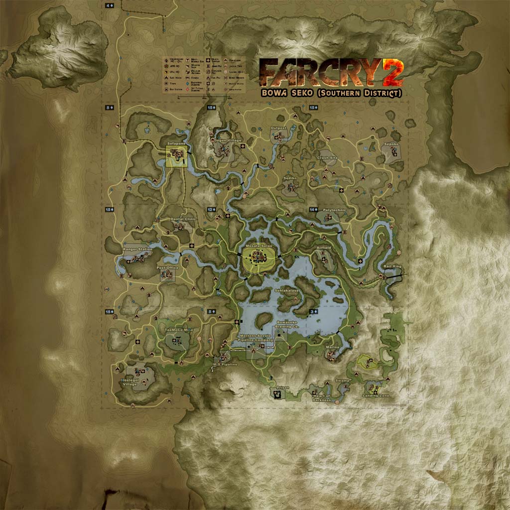 far cry 2 map size