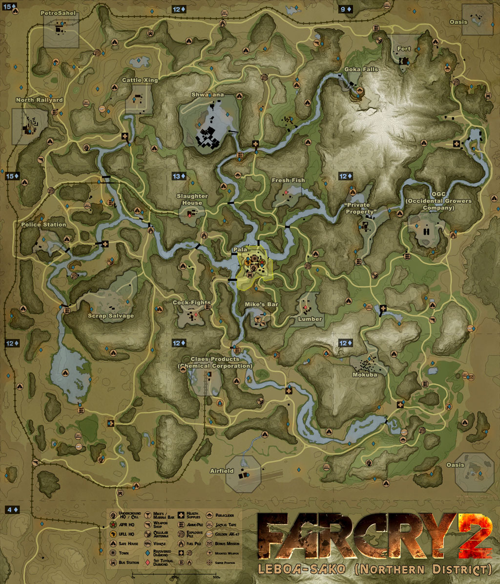 far cry 2 diamonds maps