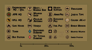 General map, Bowa-Seko - maps - Far Cry 2 Game Guide