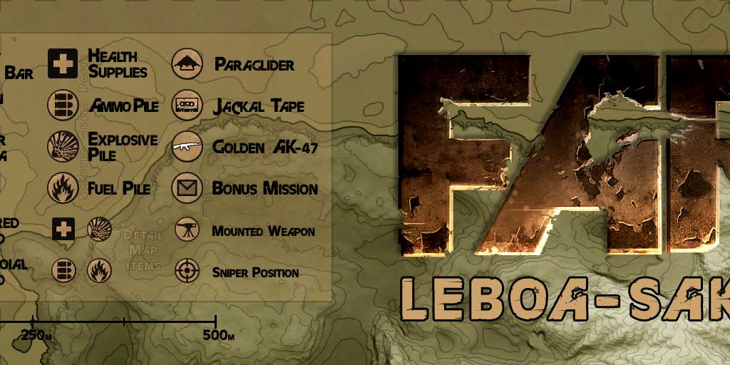 General map, Bowa-Seko - maps - Far Cry 2 Game Guide