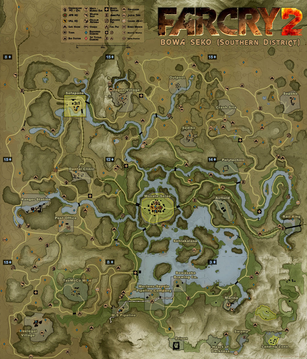 Far Cry 2 Diamond Locations 