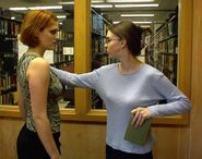 Diana (Sarah Davis) and Tammy (Dawn Kidle) have a serious confrontation regarding Caesarion.