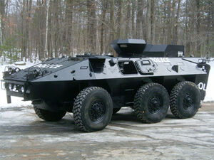 142 police tank