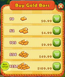 FARM HEROES SAGA BARRAS DE OURO - GOLD BARS - GCM Games - Gift