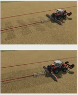 Hose Managing Process showing Massey Ferguson MF 8S with Schouten H 240