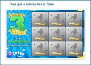 An unscratched ticket - you get 3 chances