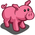 Hot Pink Pig-icon