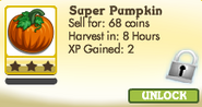 Super Pumpkin Locked in Market