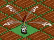 This is the Gnome Sprinkler whilst spraying water everywhere!