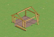 Garage Frame on a farm