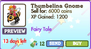 Thumbelina Gnome Market Info (July 2012)