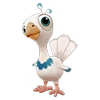 Baby Silver-Pied Spalding Peacock