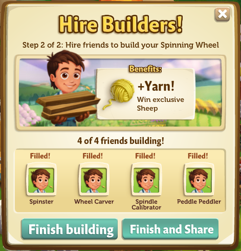 Spinning Wheel building phase 2