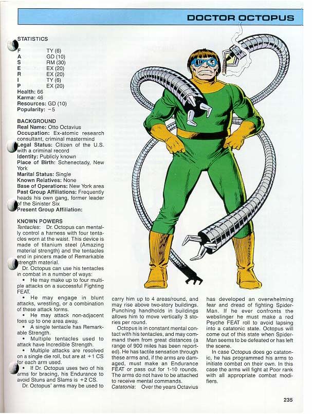 Dr. Otto Octavius Doctor Octopus Personality Type, MBTI - Which