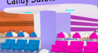 Purple Brown Candy Hair - Roblox