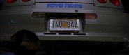 1999 Skyline License Plate