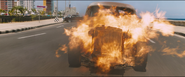 Burning Chevrolet Fleetmaster (Havana, Cuba - F8)