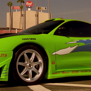 pics Paul Walker's Green Car In Fast And Furious 1995 mitsubishi eclipse the fast and