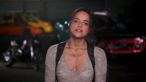 The Fate of the Furious Michelle Rodriguez "Letty Toretto" Behind the Scenes Movie Interview