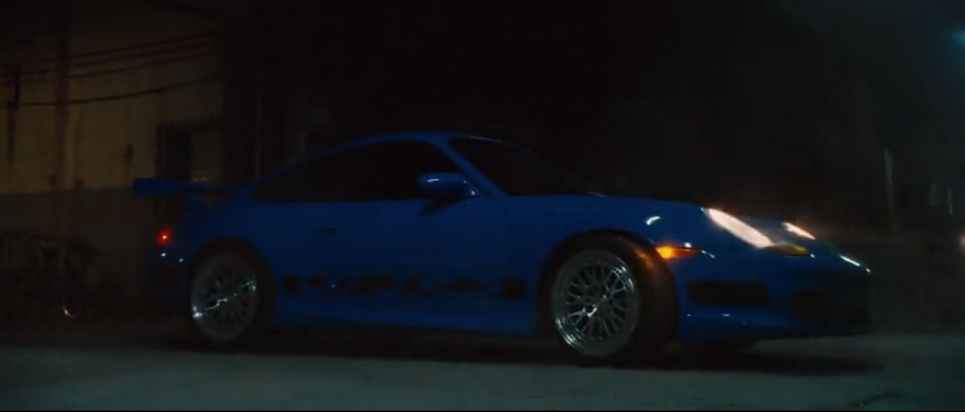 PORSCHE 911 (type 996) GT3 RS bleu FAST & FURIOUS