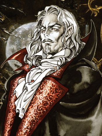 Castlevania - Dracula's portrait as seen in Symphony of the Night