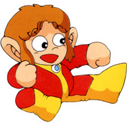 Alex Kidd as he appears in The Enchanted Castle