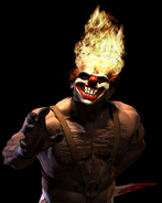 Sweet Tooth himself as he appears in Twisted Metal Black