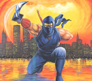 Ryu Hayabusa as he appears on the front art cover of the NES version of Ninja Gaiden III