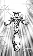 Mega Man X wearing Gold Armor as seen in the manga