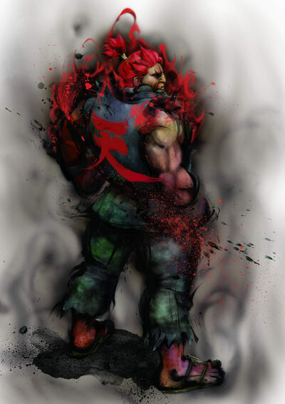 Street fighter, akuma, 3d art, Games, HD wallpaper