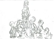 Animator Len Rogers' interpretation of the Cosby Kids