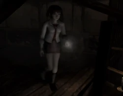 Miku with her flashlight