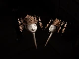 Twin Doll Heads