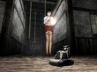 Miku finding the camera in Fatal Frame III