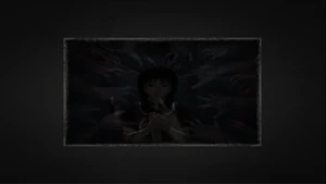 Bloody hands appearing around Mayu when taking a picture of her while in the Great Hall of the Kurosawa House.