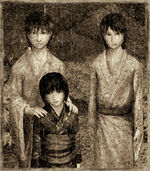 Chitose with her brothers, Itsuki and Mutsuki.