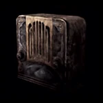 The spirit stone radio Rei discovers in her attic.