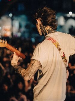 Laurie Monk on Instagram Tim Henson from Polyphia at the Fleece in  Bristol Crowd went wild with a couple of stage invasion  Guitar Musical  band Guitar hero