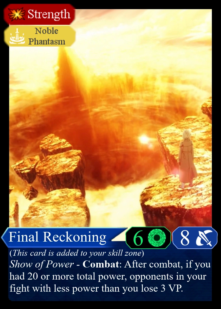 Final Reckoning | Fate/Domination Wiki | Fandom