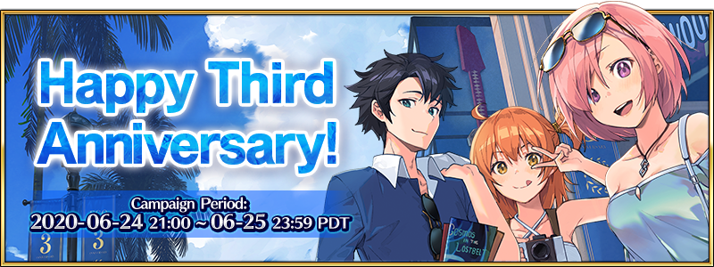 Happy 3rd Anniversary Us Fate Grand Order Wiki Fandom Happy 3rd Anniversary Us Fate Grand Order Wiki Fandom
