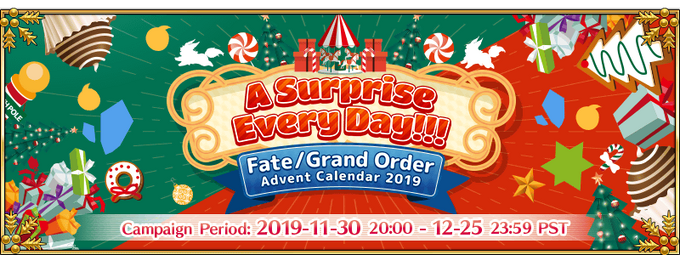 Fgo Advent Calendar 2019 Us Fate Grand Order Wiki Fandom