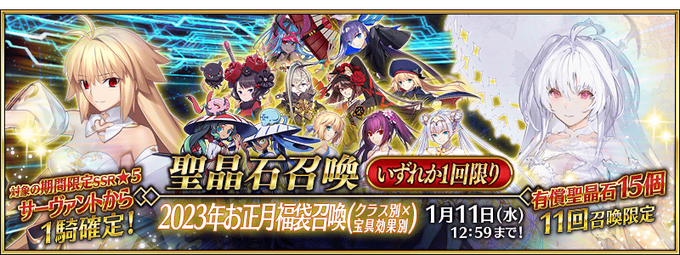 Lucky Bag 2023 Summoning Campaign New Year Special | Fate