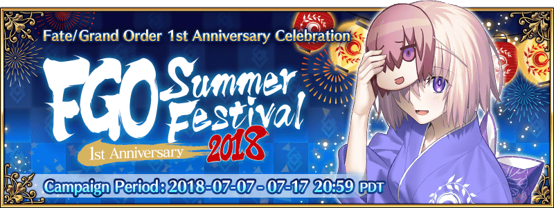 FGO Festival 2018 ~1st Anniversary~ (US) | Fate/Grand Order Wiki