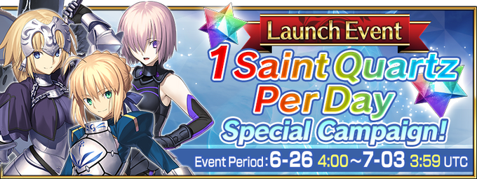 Fate Grand Order Launch Celebration Campaign Us Fate Grand Order Wiki Fandom